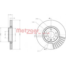 6110103 METZGER Гальмівний диск