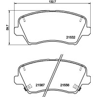 8DB 355 039-971 HELLA Комплект гальмівних колодок дисковий гальм