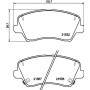 8DB 355 039-971 HELLA Комплект гальмівних колодок дисковий гальм