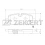 BS-2956 ZEKKERT КомплеК т гальмівних колодок, дискове гальмо