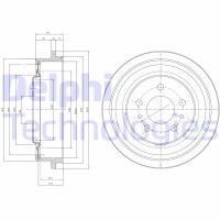 BF425 DELPHI Гальмівний барабан