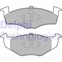 LP1601 DELPHI Комплект гальмівних колодок дисковий гальм