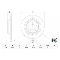 0 986 479 E82 BOSCH Гальмівний диск