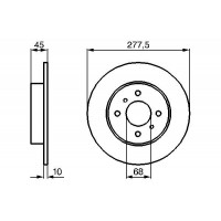 0 986 479 105 BOSCH Гальмівний диск