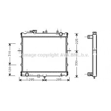KAA2022 AVA QUALITY COOLING Радіатор охолодження двигуна