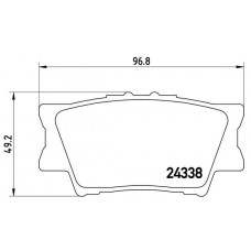 P 83 089 BREMBO КомплеК т гальмівних колодок, дискове гальмо
