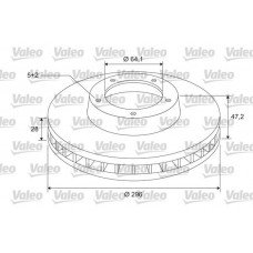 297186 VALEO Гальмівний диск