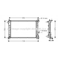 FD2379 AVA QUALITY COOLING Радіатор охолодження двигуна
