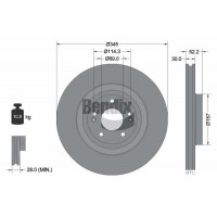 BDS2181 BENDIX Braking Гальмівний диск