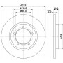 MDC632 MINTEX Гальмівний диск