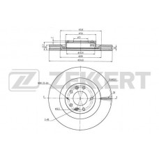 BS-5746 ZEKKERT Гальмівний диск