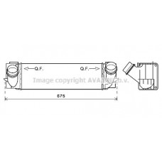 BW4457 AVA QUALITY COOLING Интеркулер