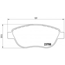 FK20064 KAISHIN Комплект гальмівних колодок дисковий гальм