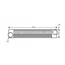 BWA4346 AVA QUALITY COOLING Интеркулер