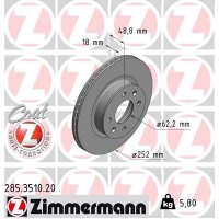 285.3510.20 ZIMMERMANN Гальмівний диск