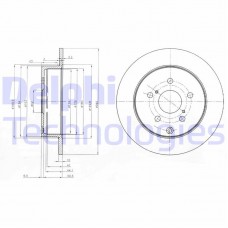 BG4051 DELPHI Гальмівний диск