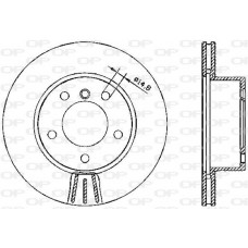 BDA2328.20 OPEN PARTS Гальмівний диск
