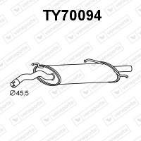 TY70094 VENEPORTE Глушник вихлопних газів кінцевий