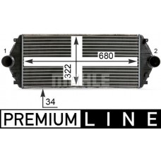 CI 17 000P MAHLE Интеркулер