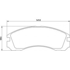 363710203025 MAGNETI MARELLI Комплект гальмівних колодок дисковий гальм