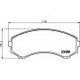 8DB 355 009-461 HELLA Комплект гальмівних колодок дисковий гальм