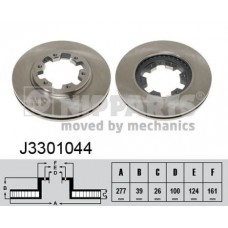 J3301044 NIPPARTS Гальмівний диск