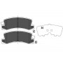 KBP-9058 KAVO PARTS Комплект гальмівних колодок дисковий гальм