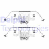 LX0406 DELPHI Комплектуючі колодки дискового гальма