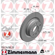 150.3498.20 ZIMMERMANN Гальмівний диск