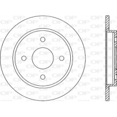 BDA1165.10 OPEN PARTS Гальмівний диск