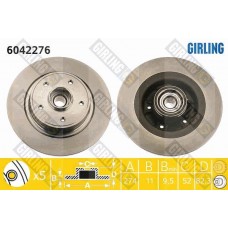 6042276 GIRLING Гальмівний диск
