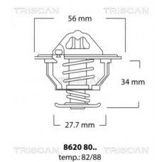 8620 8082 TRISCAN Термостат охолоджувальна рідина