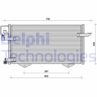 TSP0225010 DELPHI Конденсатор кондиціонера