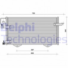 TSP0225010 DELPHI Конденсатор кондиціонера