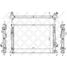 10-25182-SX STELLOX Радіатор охолодження двигуна