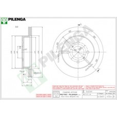 V554 PILENGA Гальмівний диск