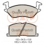 704-17088 IAP QUALITY PARTS КомплеК т гальмівних колодок, дискове гальмо