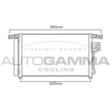 104099 AUTOGAMMA Конденсатор кондиціонера