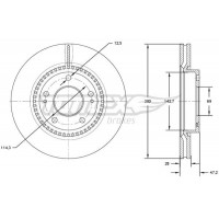 TX 72-47 TOMEX Brakes Гальмівний диск