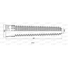DCK5115.02 OPEN PARTS Пилозахисний комплект амортизатор