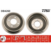DB4260 TRW Гальмівний барабан