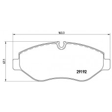 P 50 085 BREMBO Комплект гальмівних колодок дисковий гальм