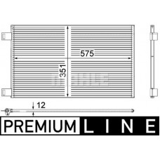 AC 569 000P MAHLE Конденсатор кондиціонера