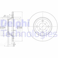 BG2783 DELPHI Гальмівний диск