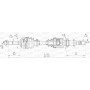 DRS6466.00 OPEN PARTS Привідний вал