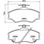 8DB 355 016-641 HELLA Комплект гальмівних колодок, дискове гальмо