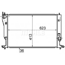 CR 1081 000S MAHLE Радіатор охолодження двигуна