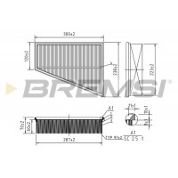 FA0532 BREMSI Повітряний фільтр