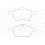WBP21829A WAGNER Комплект гальмівних колодок дисковий гальм