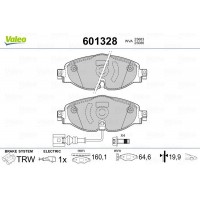 601328 VALEO КомплеК т гальмівних колодок, дискове гальмо